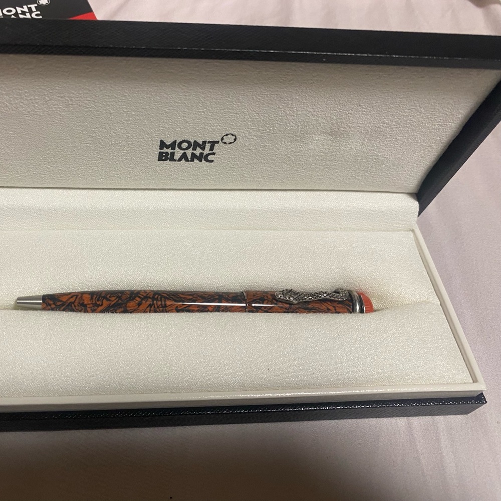 Montblanc Heritage Collection Rouge et Noir Marble Ballpoint Pen Limited